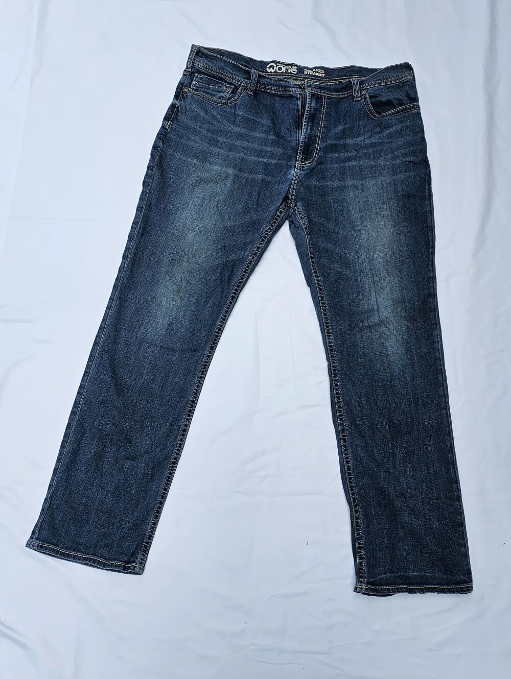 Warehouse One Men's Relaxed Straight Jeans